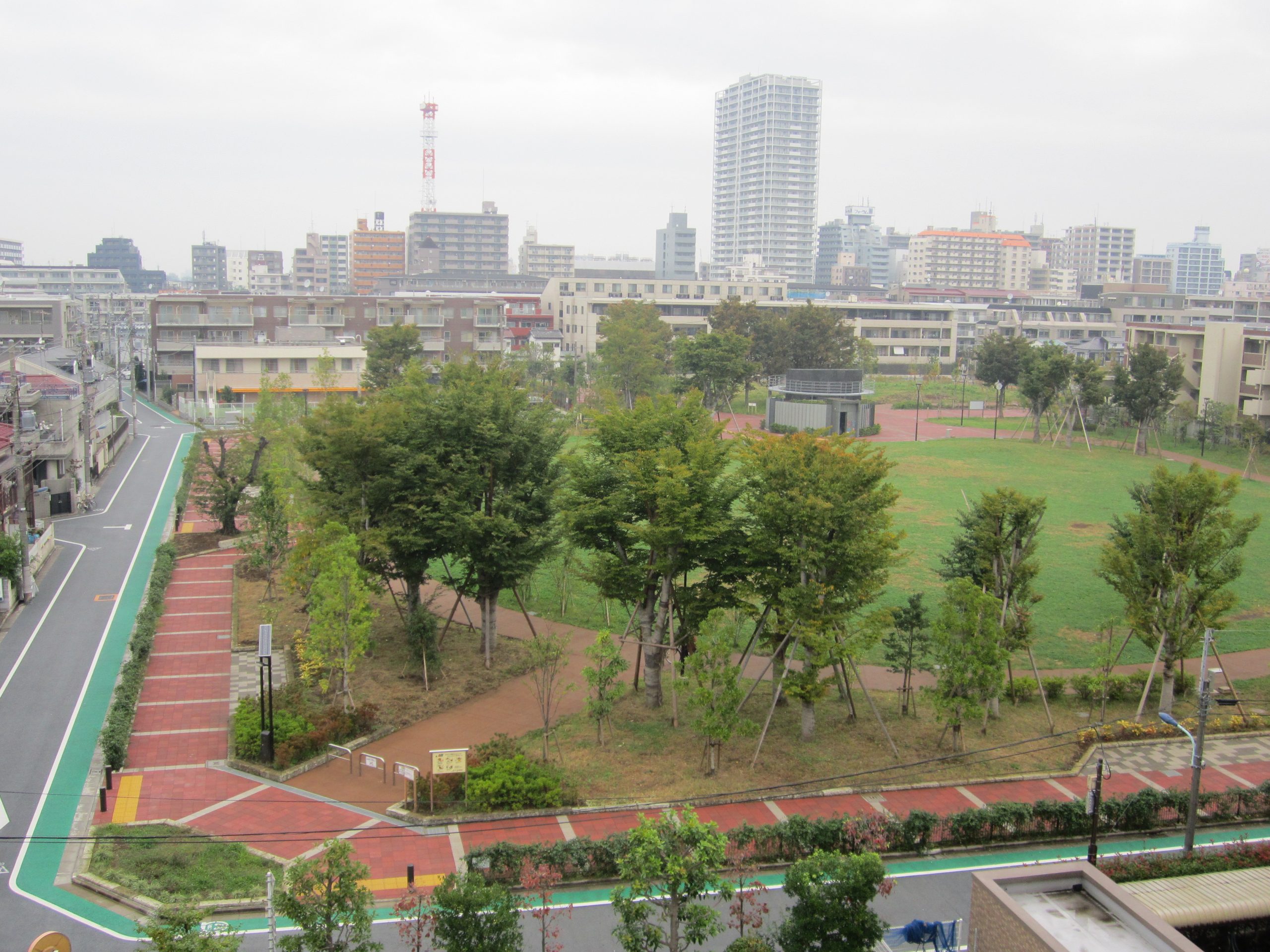 透水性舗装カラーサンド事例公園